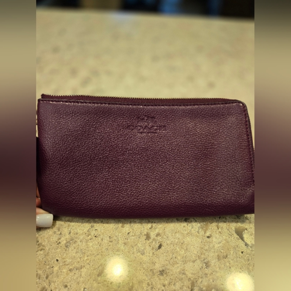 Coach double zip wallet/wristlet
